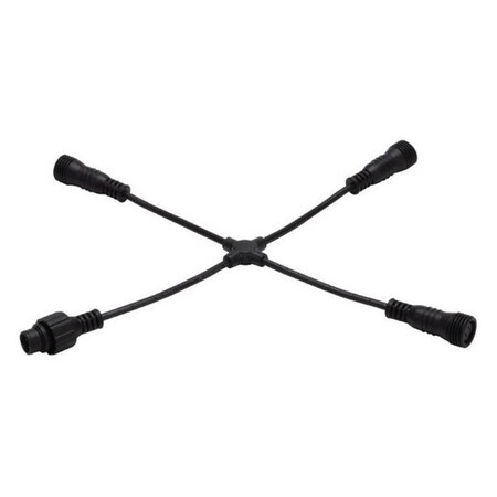 Wac Us 24 Volt Four Way X-Connector For Led Outdoor Tape Light LED-TO24-X